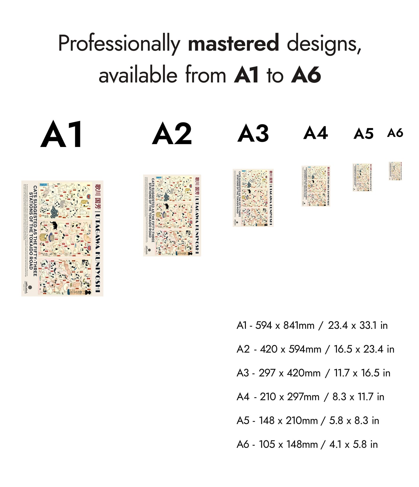 Cats Stations of Tokaido