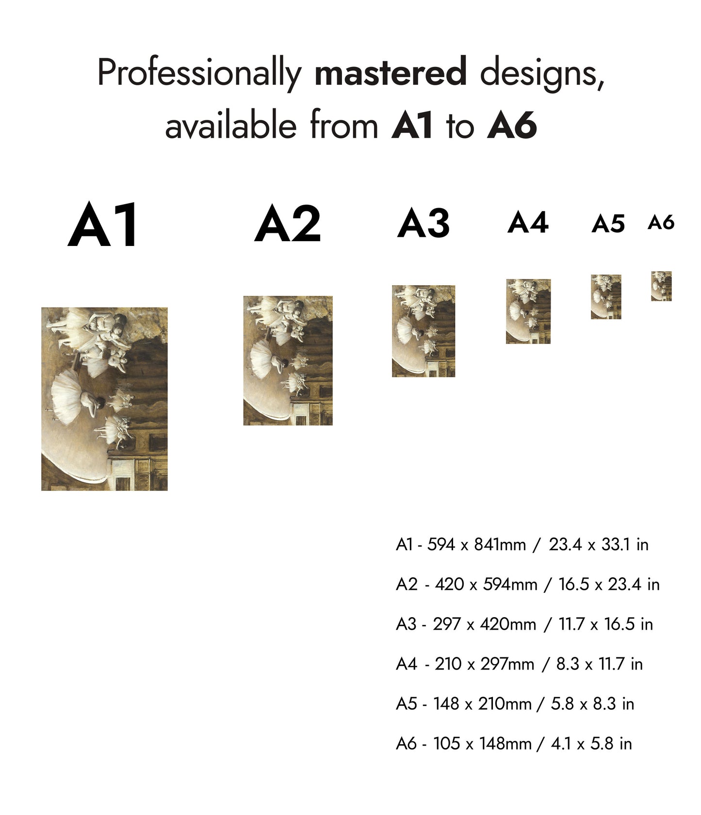 Balettrep på scenen