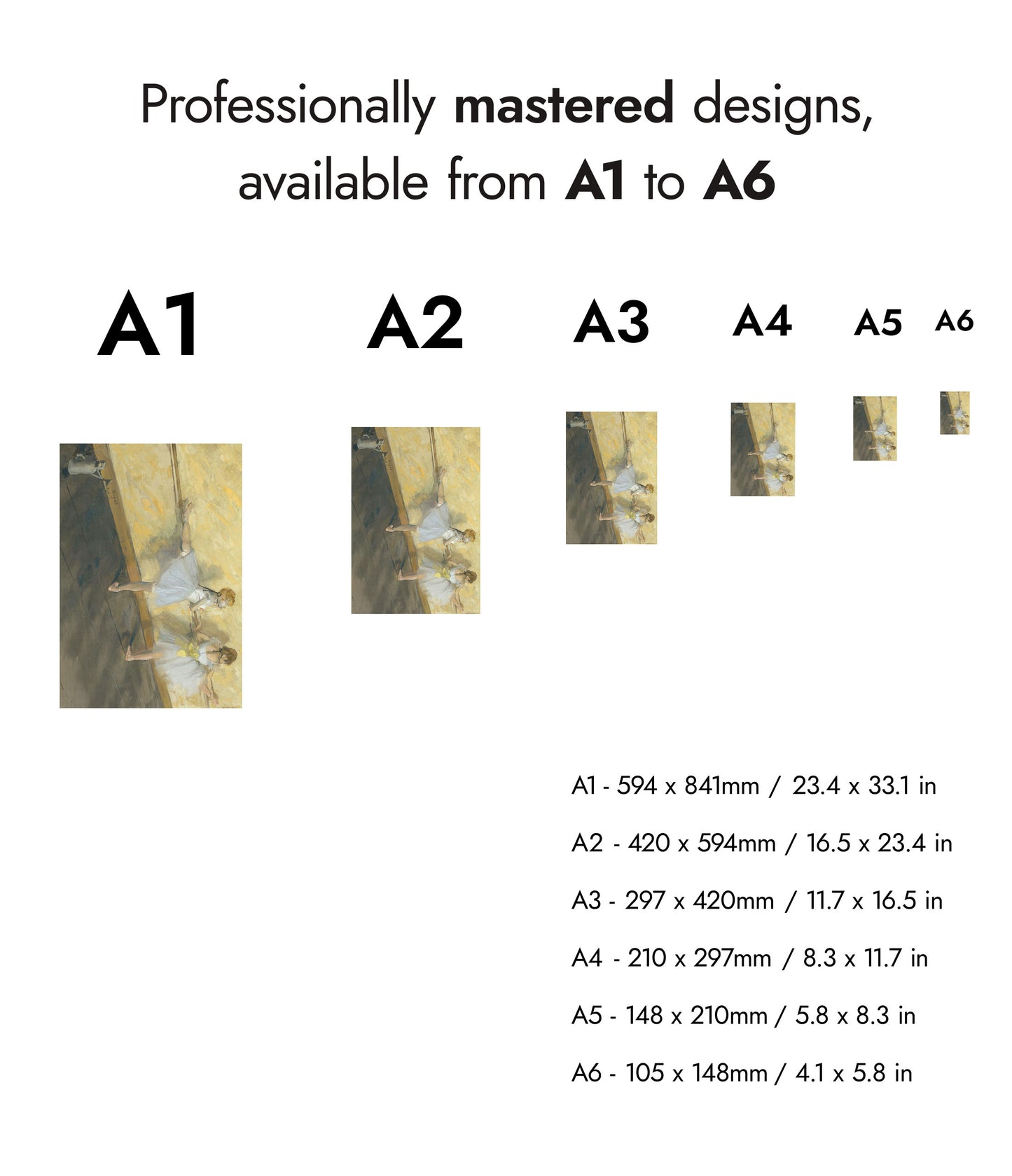 Dansare som övar vid stången