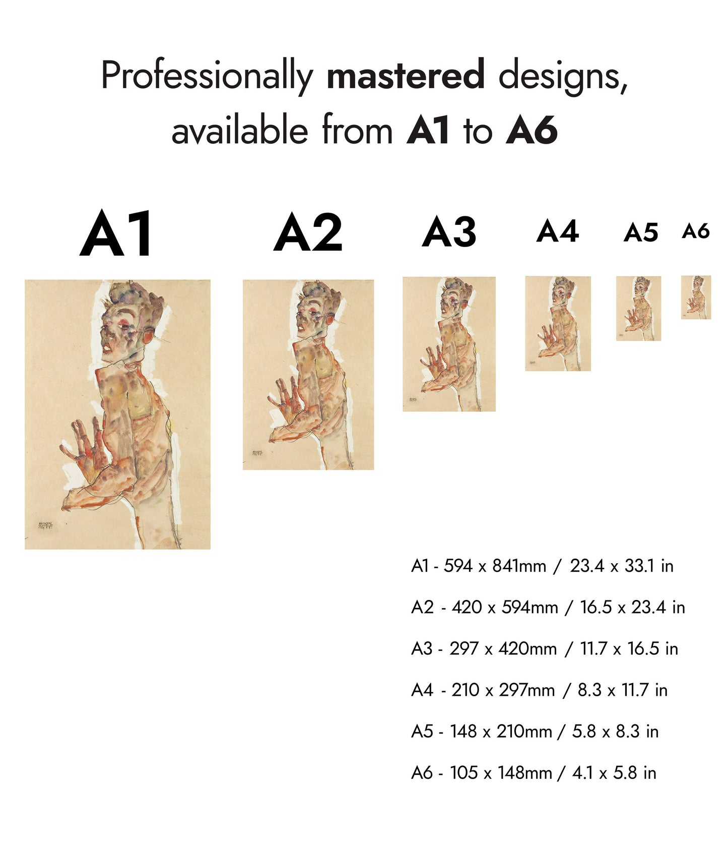 Self-Portrait with Splayed Fingers