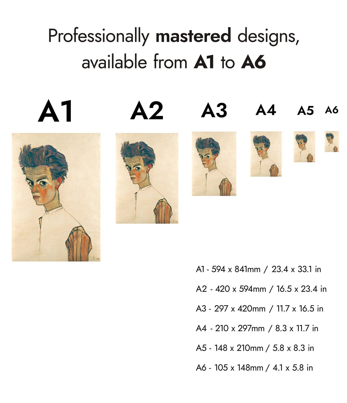 Self-Portrait with Striped Shirt