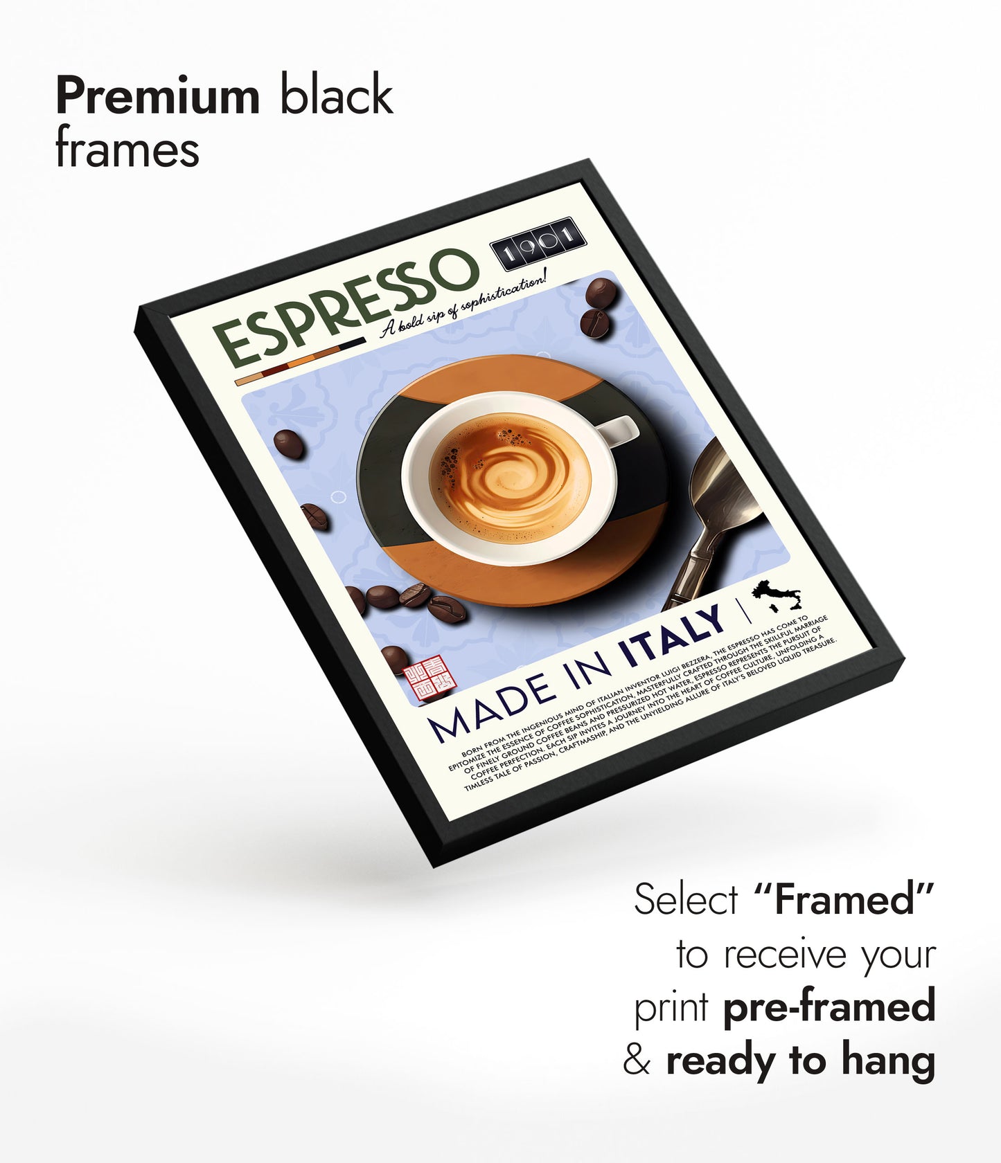 Italienskt kaffe - Set om 3