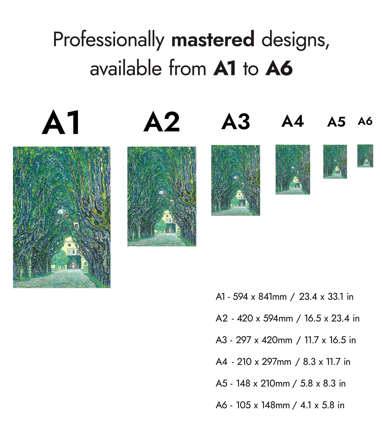 Allé till Schloss Kammer