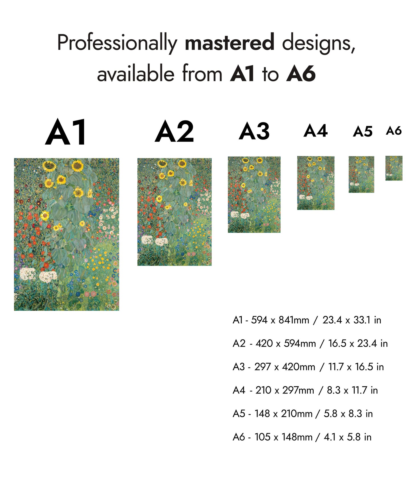 Farm Garden with Sunflowers