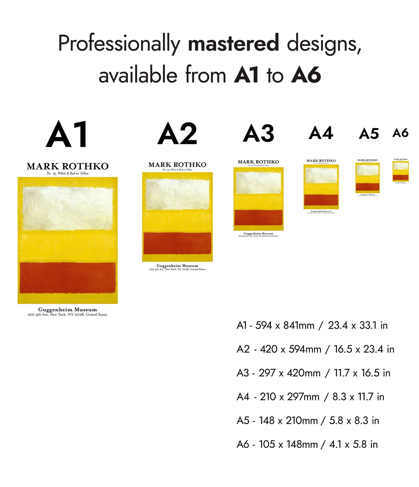 White & Red on Yellow