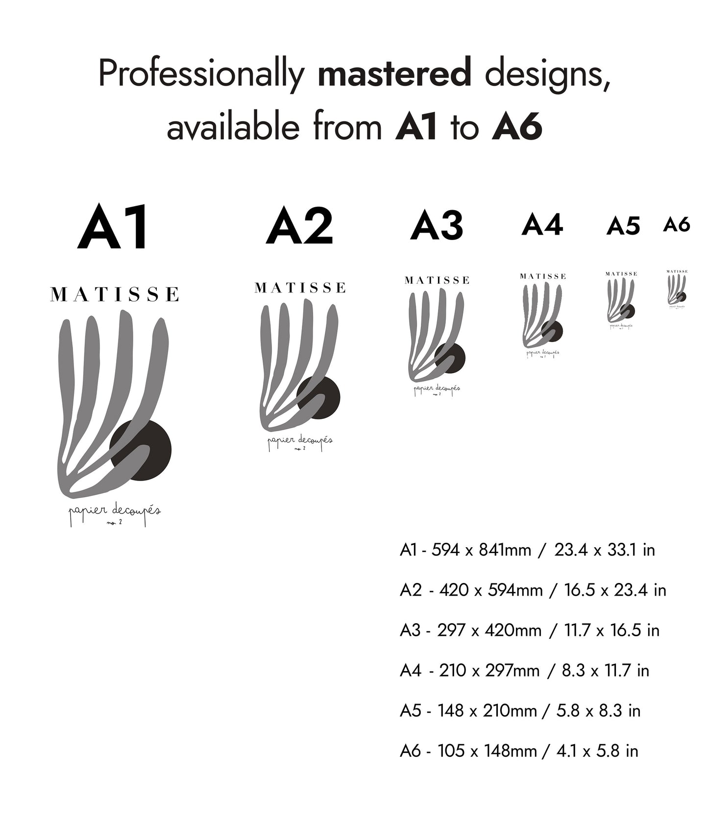 Matisse Cutouts No. 2 B&W