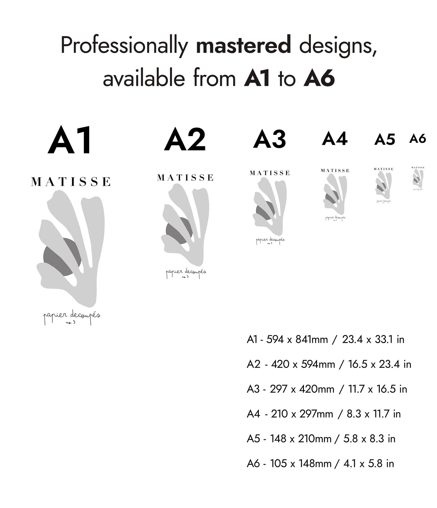 Matisse Cutouts No. 5 B&W
