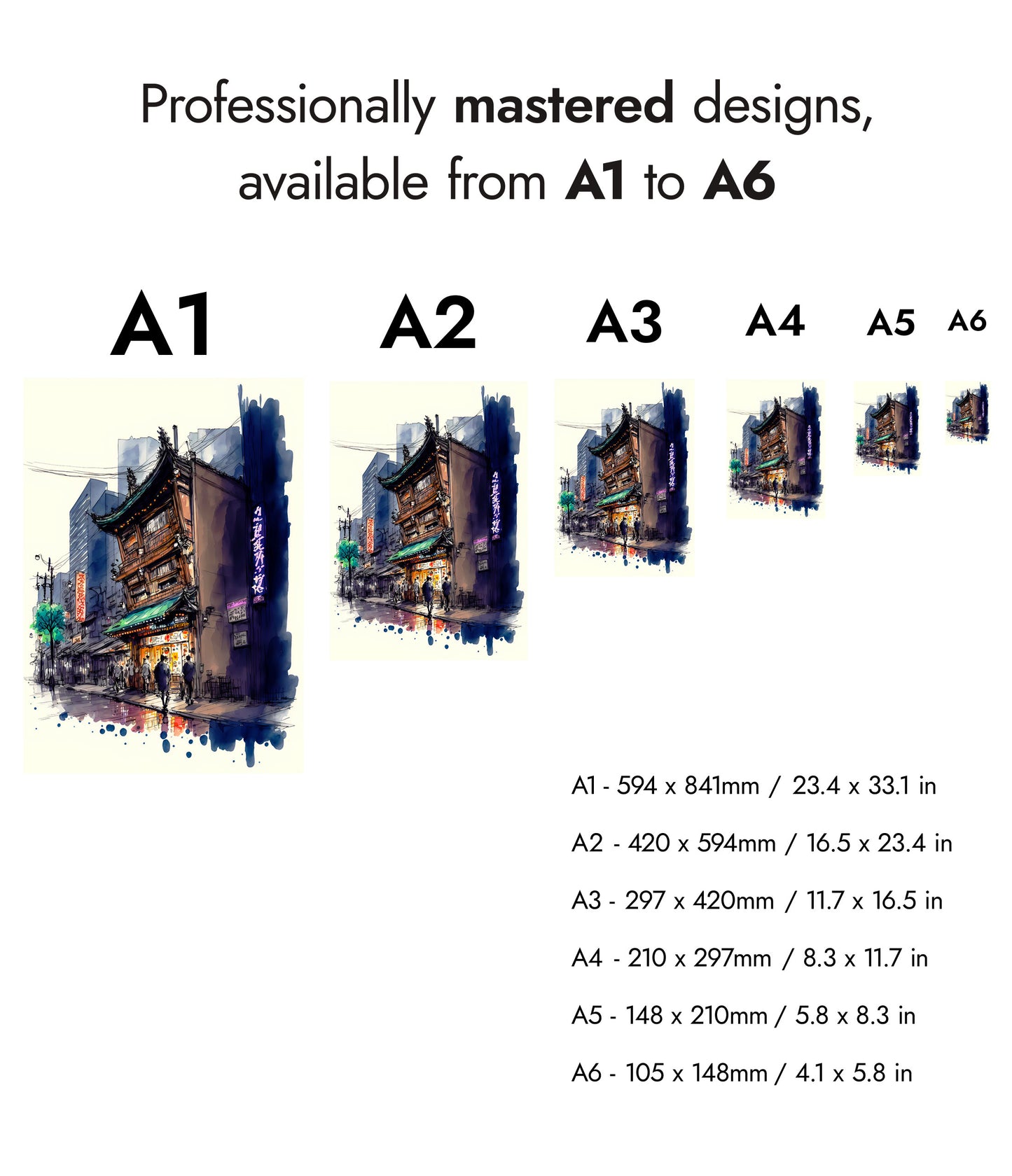Ramen Shop Watercolour