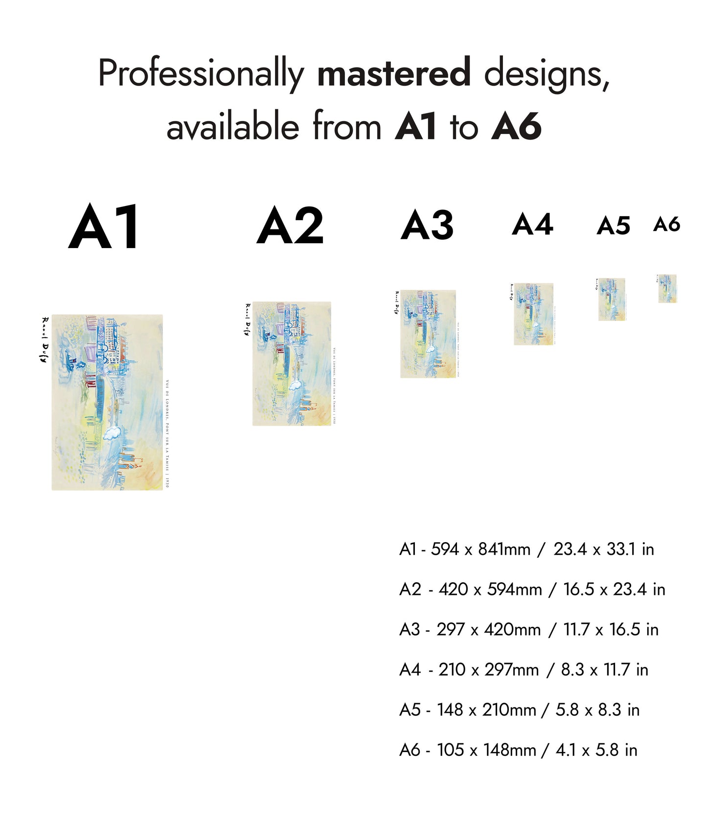 Utsikt över London, bro över Themsen