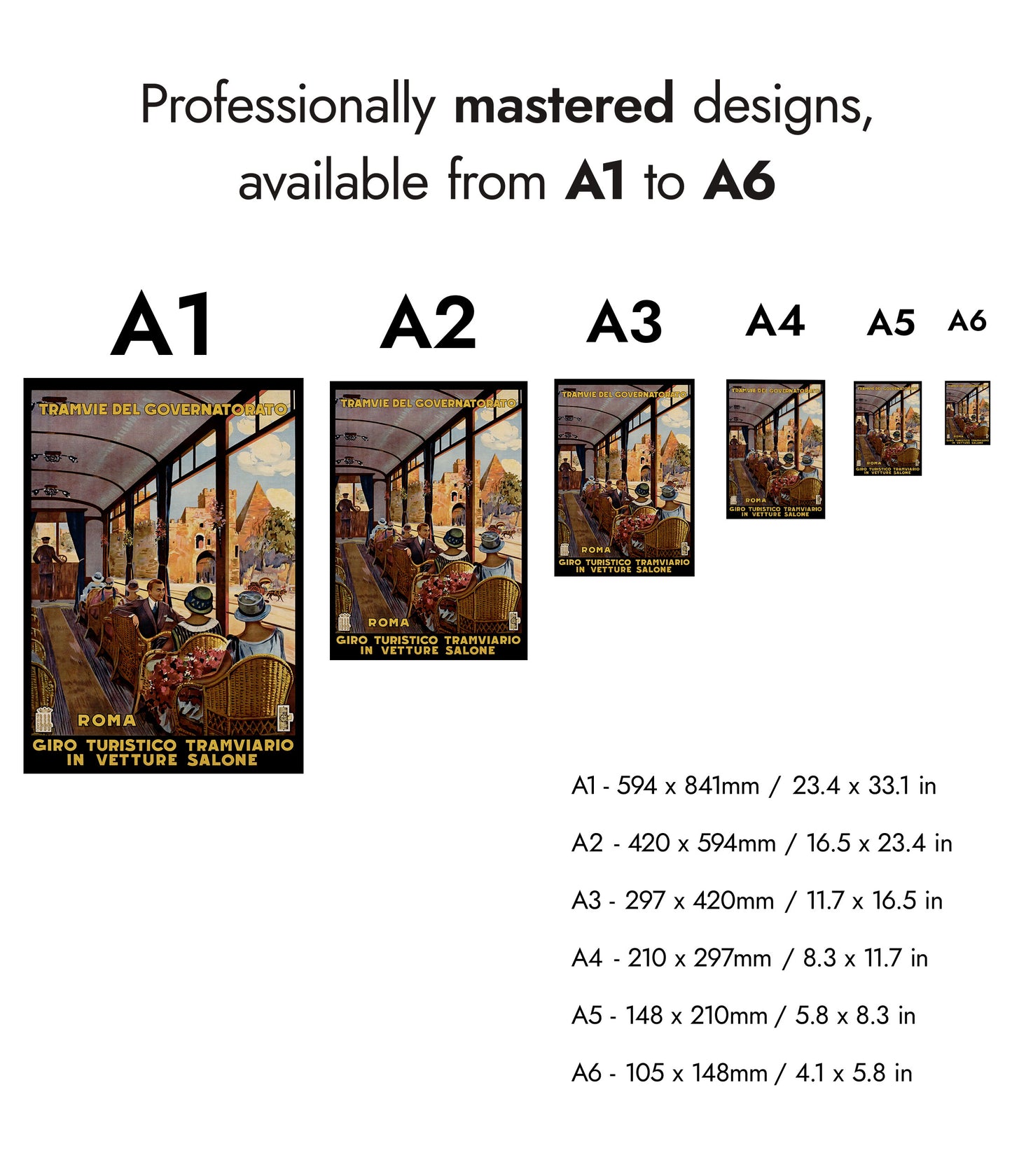 Spårvagn i Rom, Italien