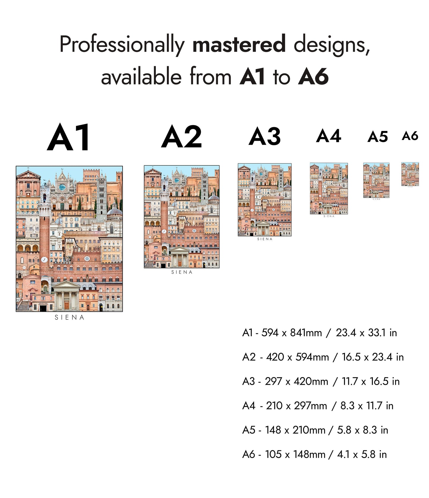 Paysage urbain de Sienne