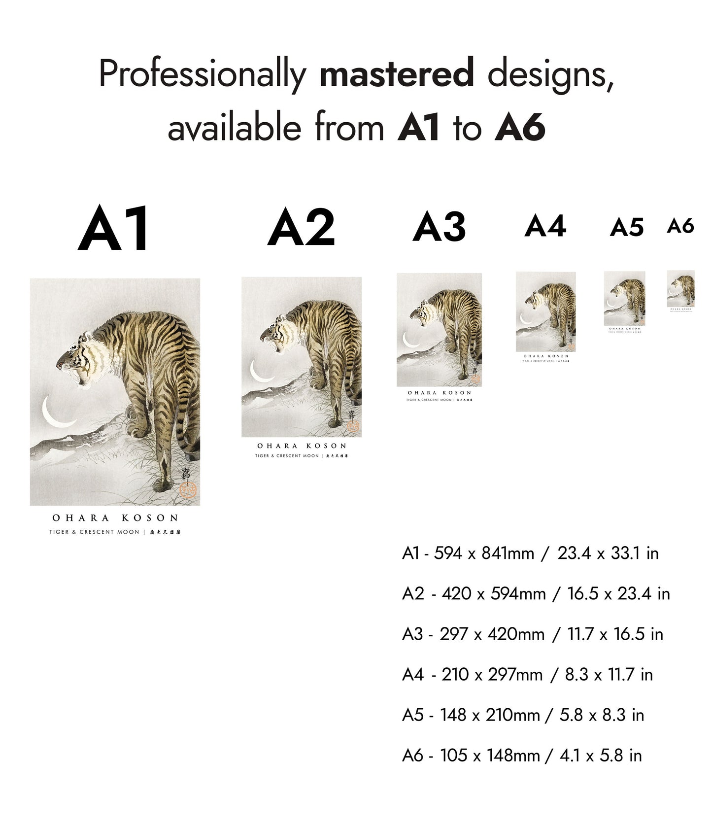 Tiger & Crescent Moon
