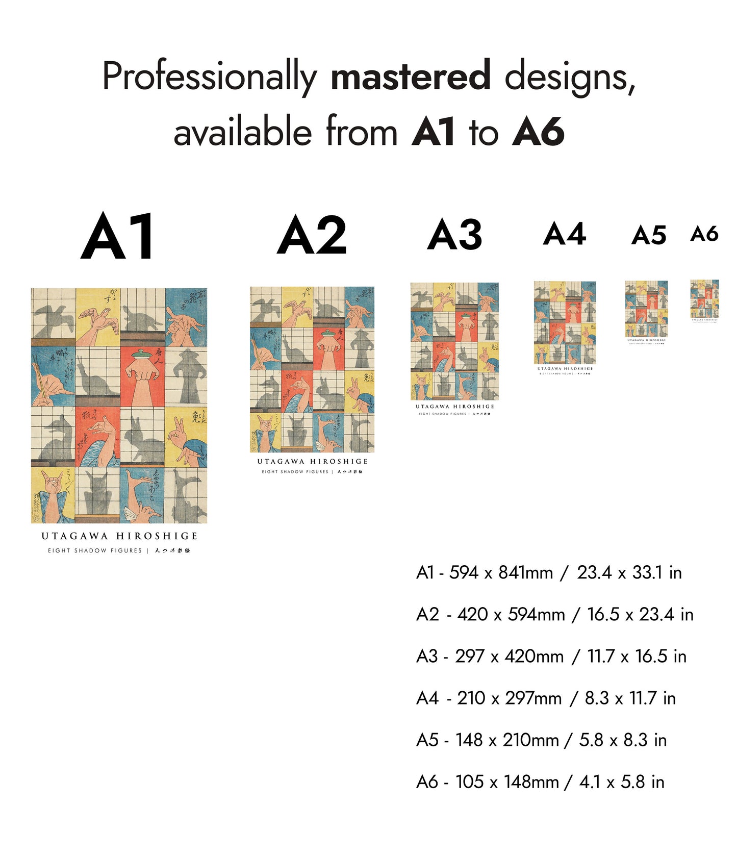 Acht Schattenfiguren