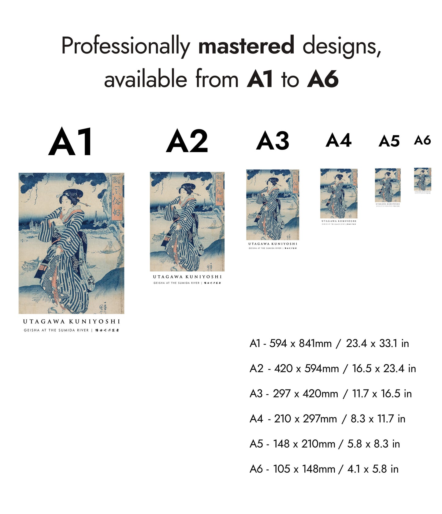 Geisha bij de Sumida-rivier