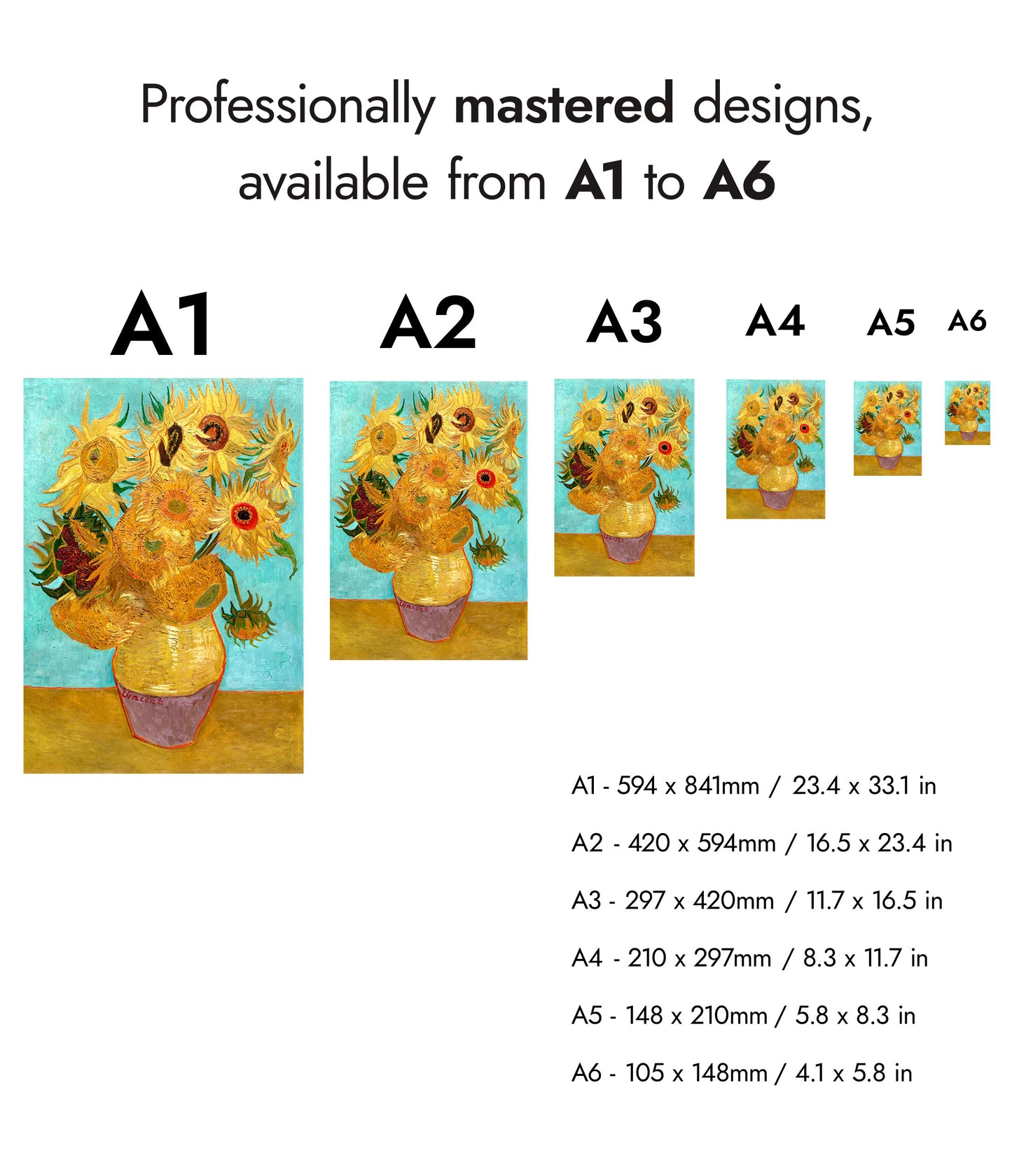 Vase aux douze tournesols