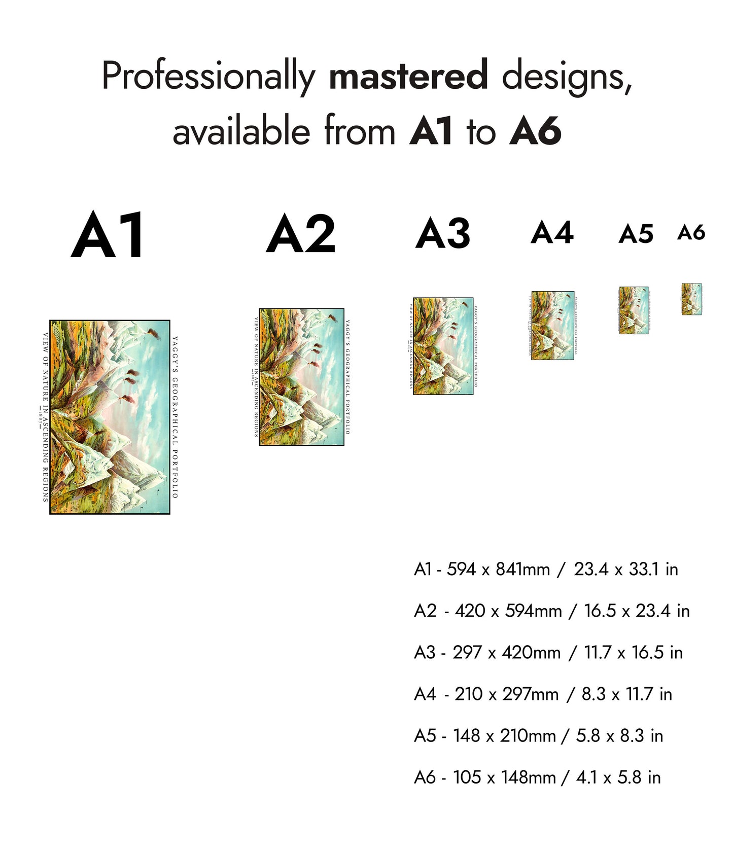 Natur in aufsteigenden Regionen