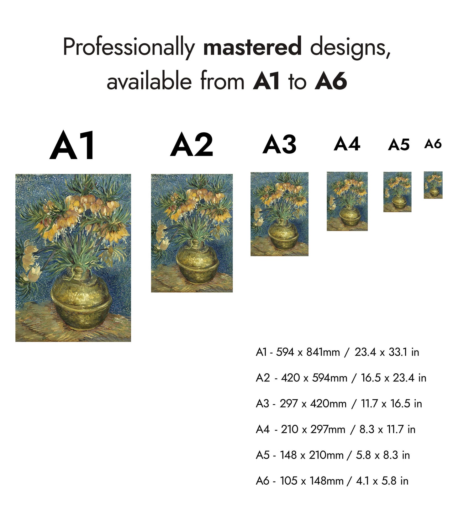 Imperial Fritillaries in a Copper Vase