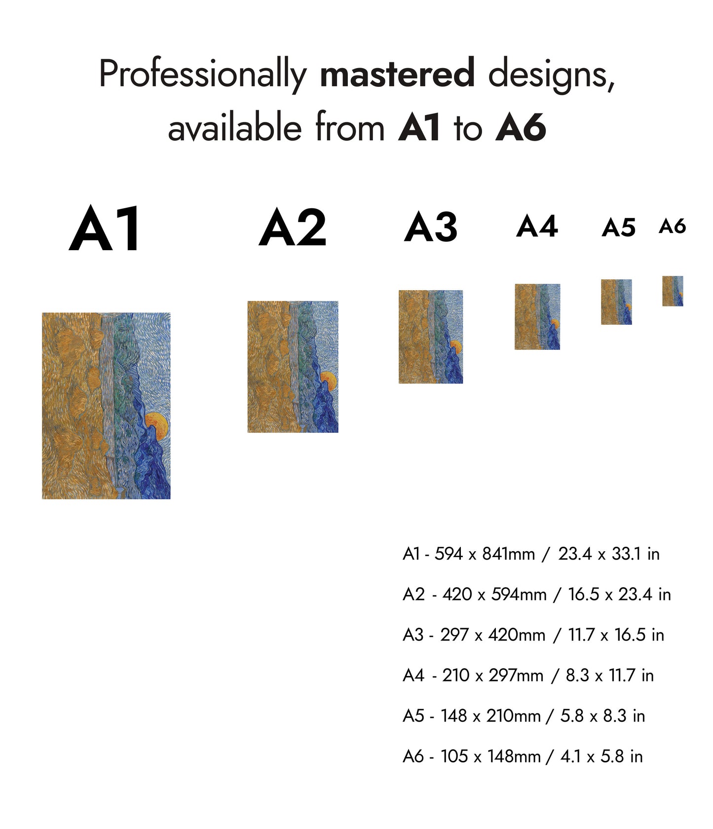 Landscape with Wheat Sheaves and Rising Moon