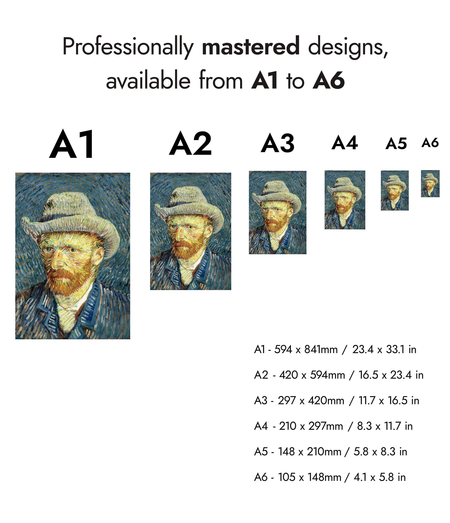 Self Portrait with Grey Felt Hat