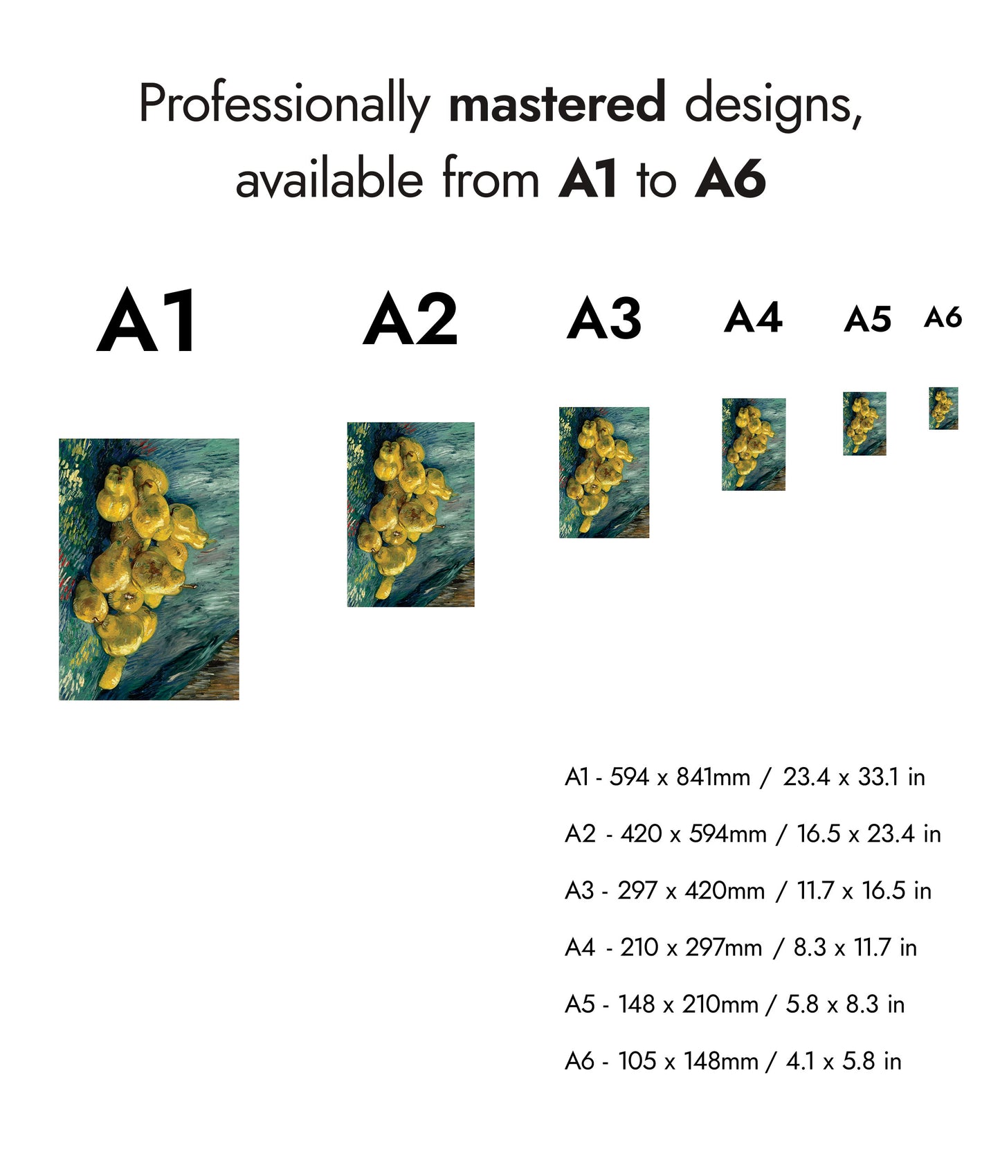 Stilleben med kvitten