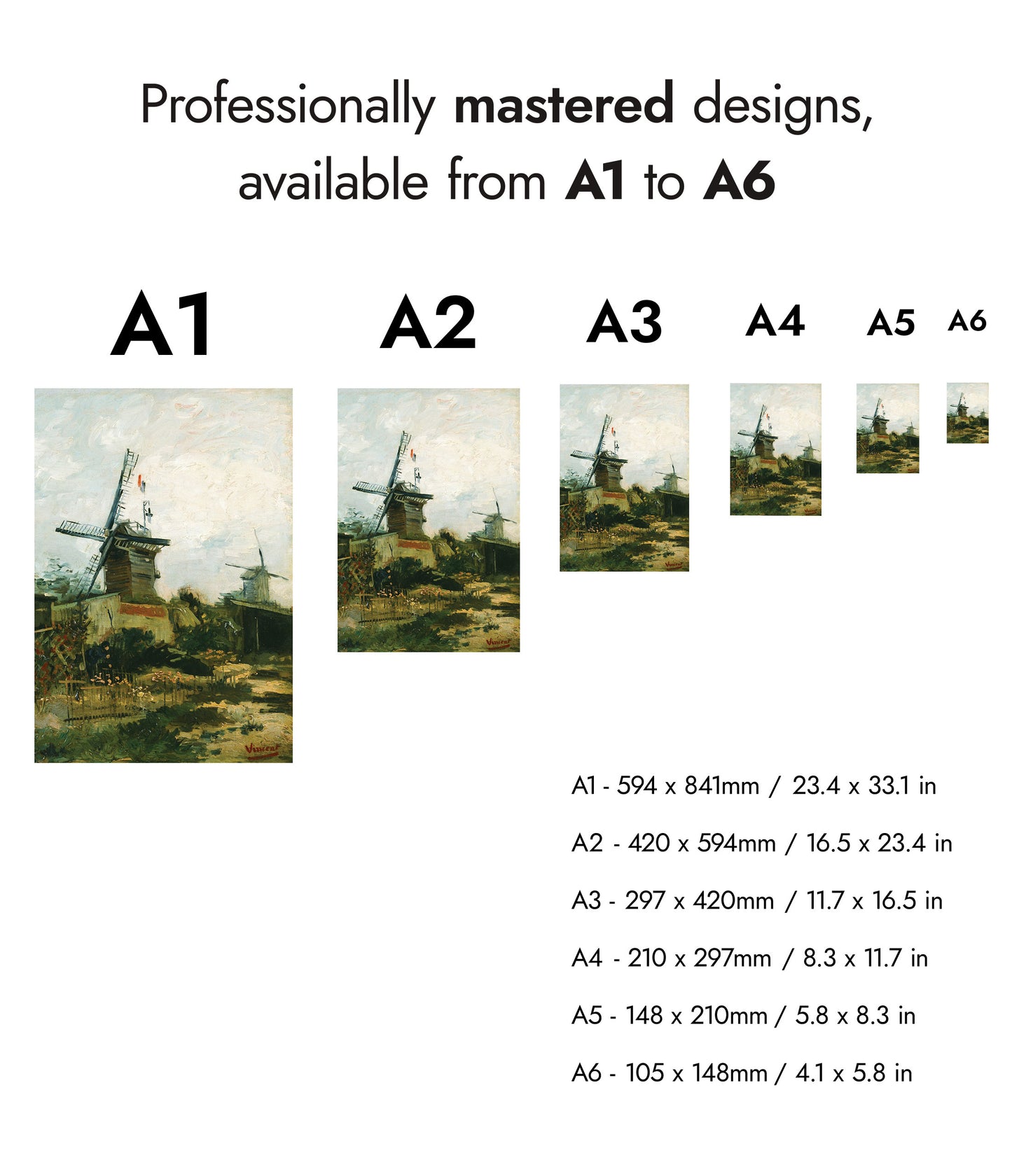 Windmolens op Montmartre