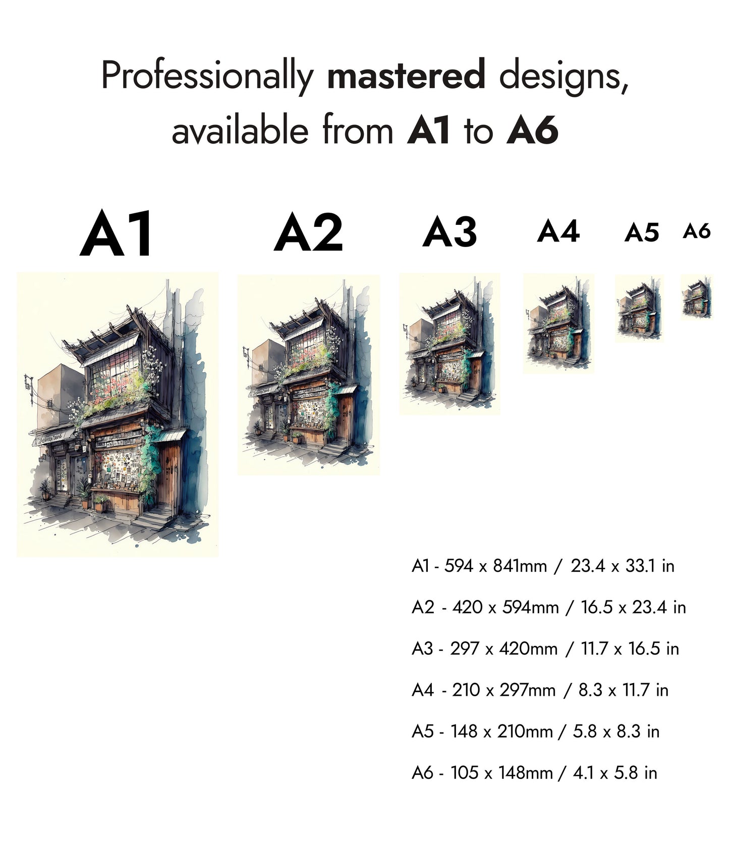 Ramen Shop Watercolour