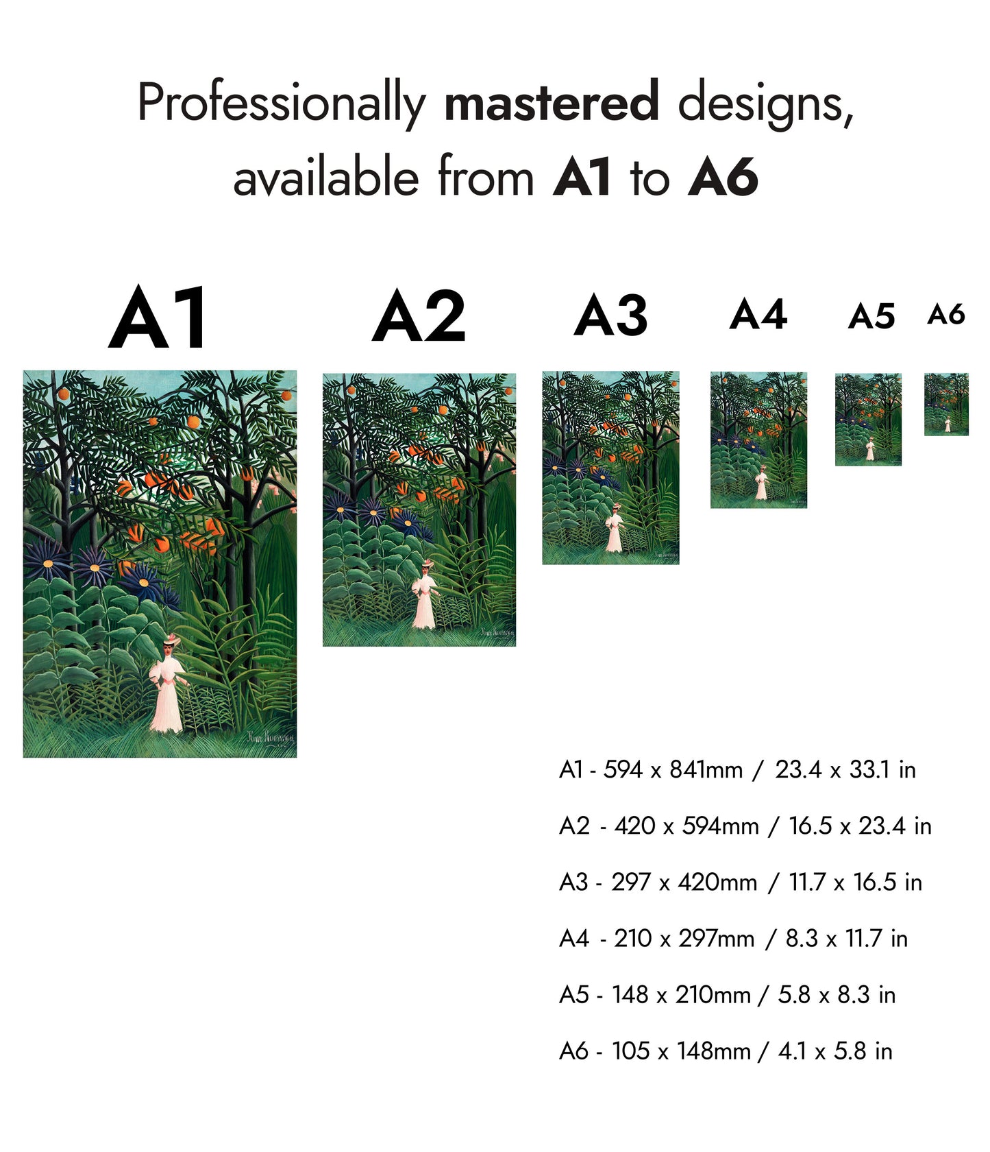 Kvinna i en exotisk skog