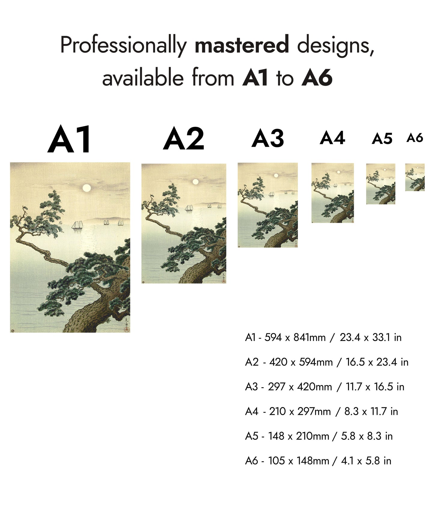 Volle Maan bij Akashi Strand