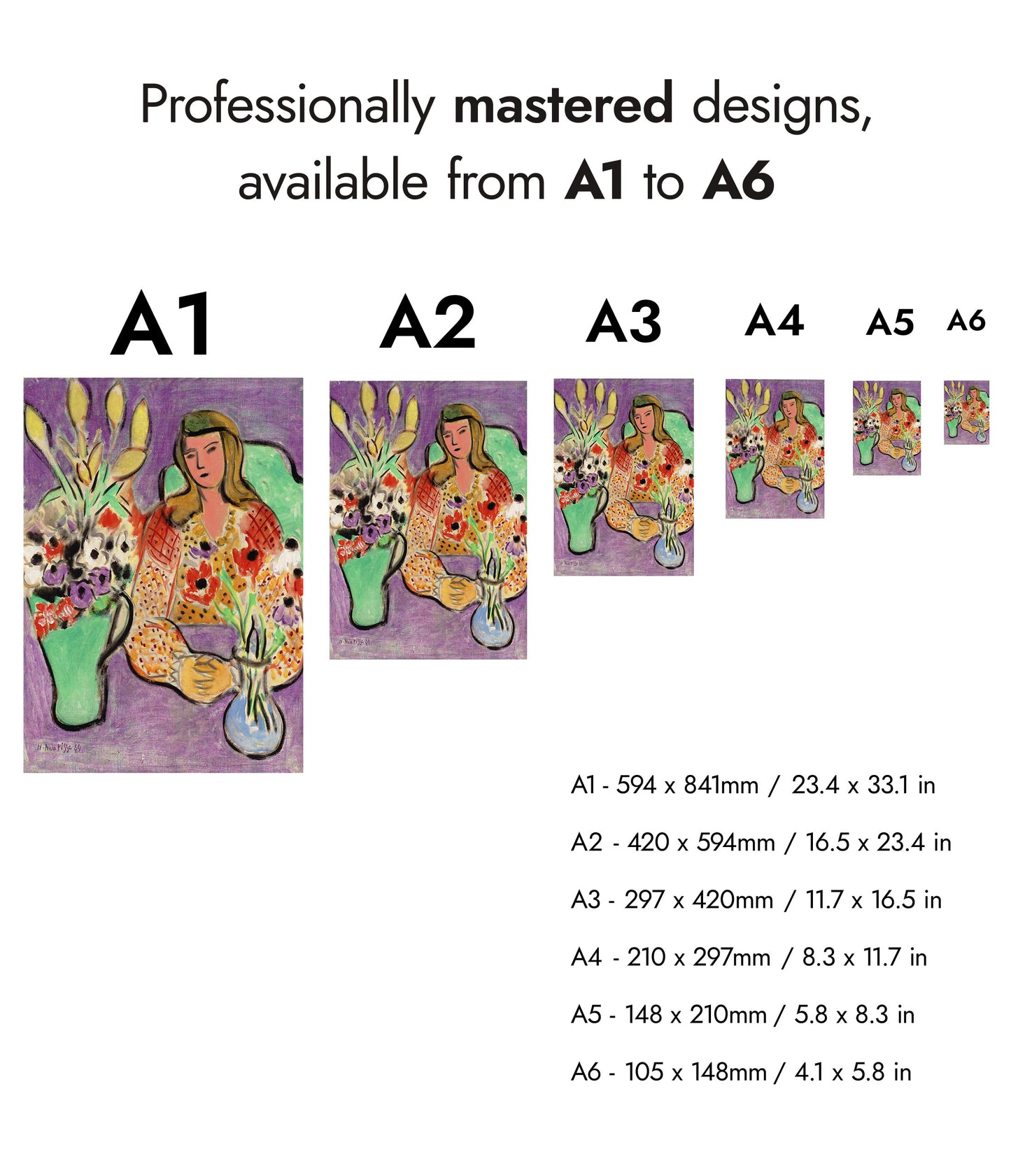 Young Woman with Anemones