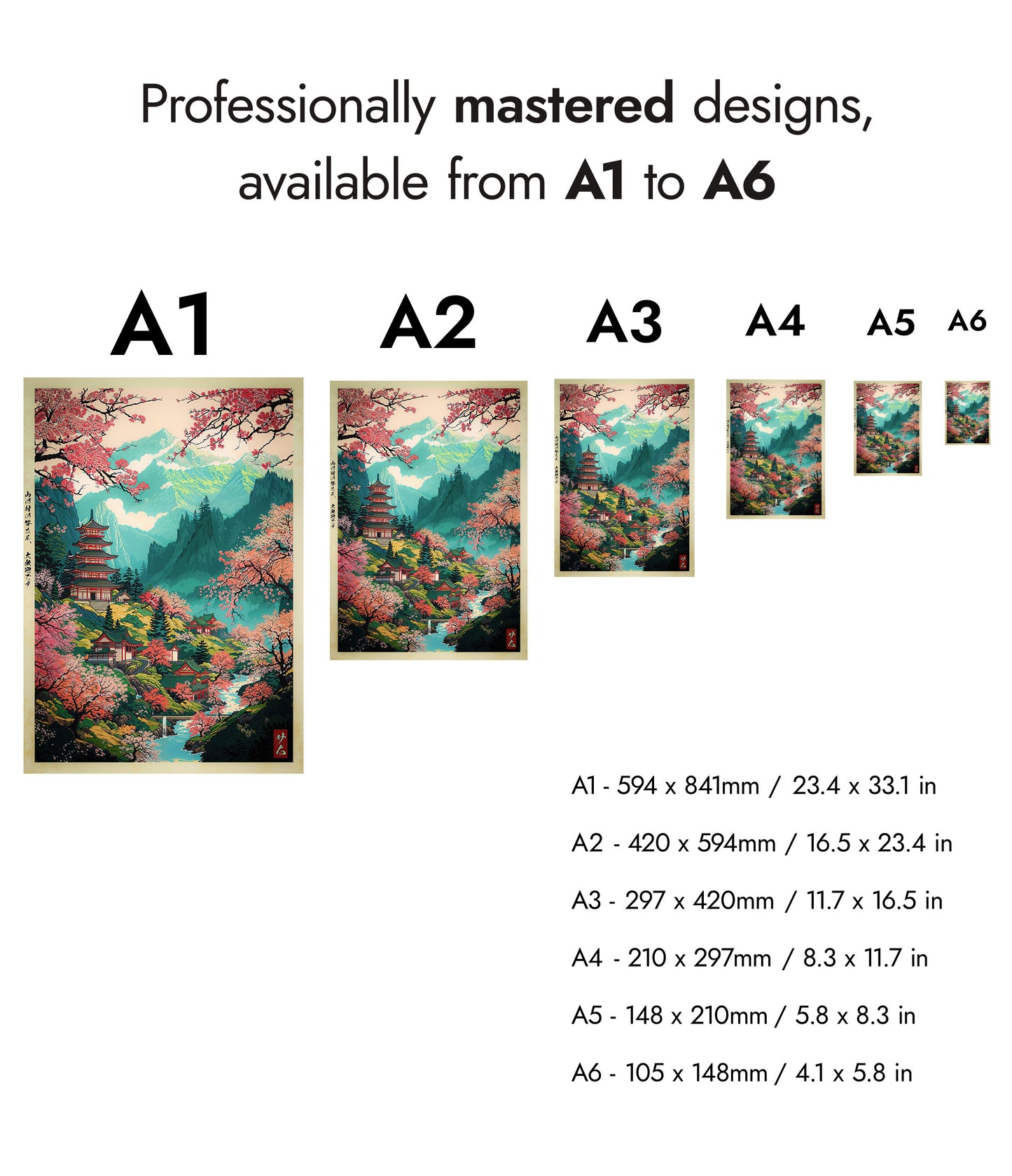 Pagode am Berg Yoshino