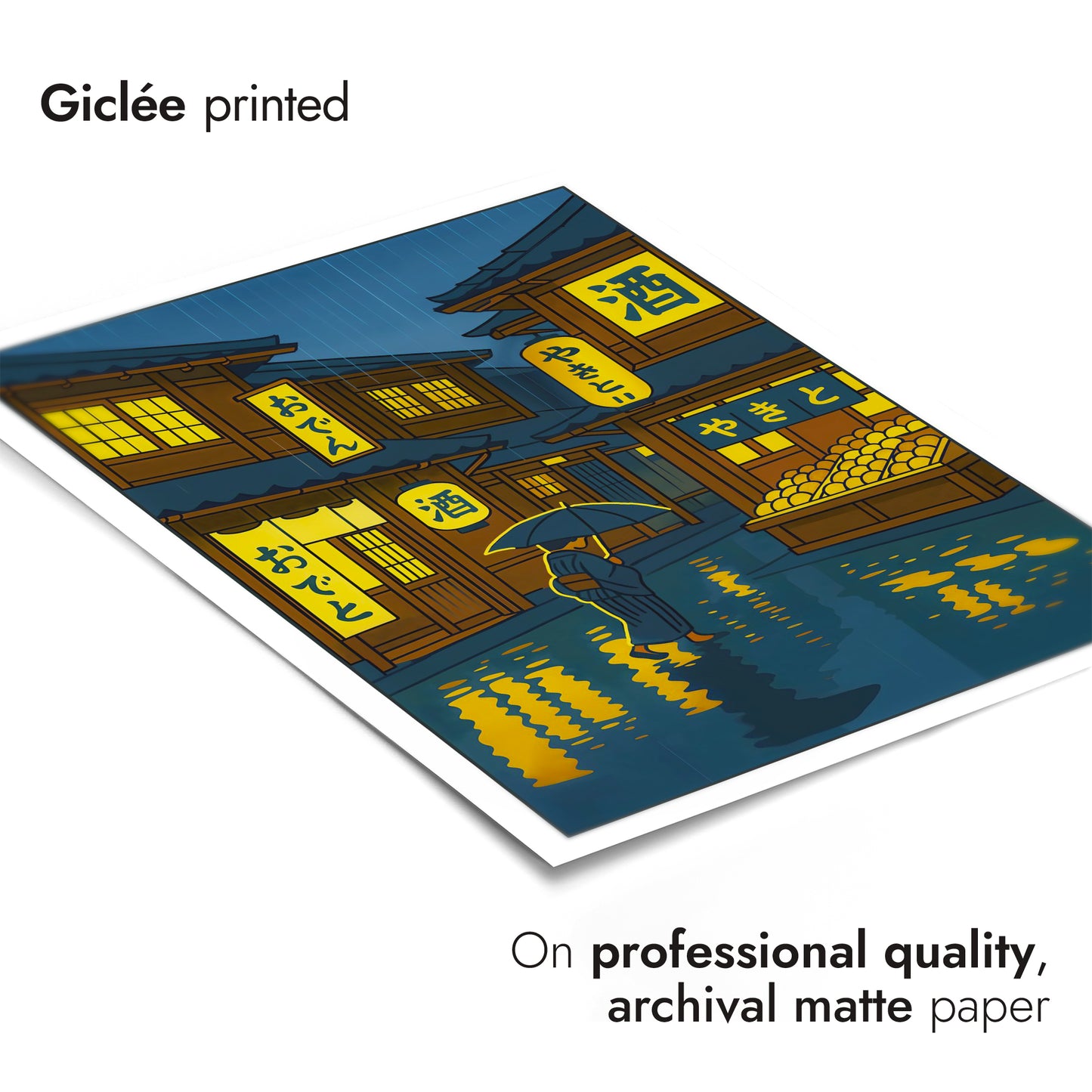 Nachtmarkt in de regen