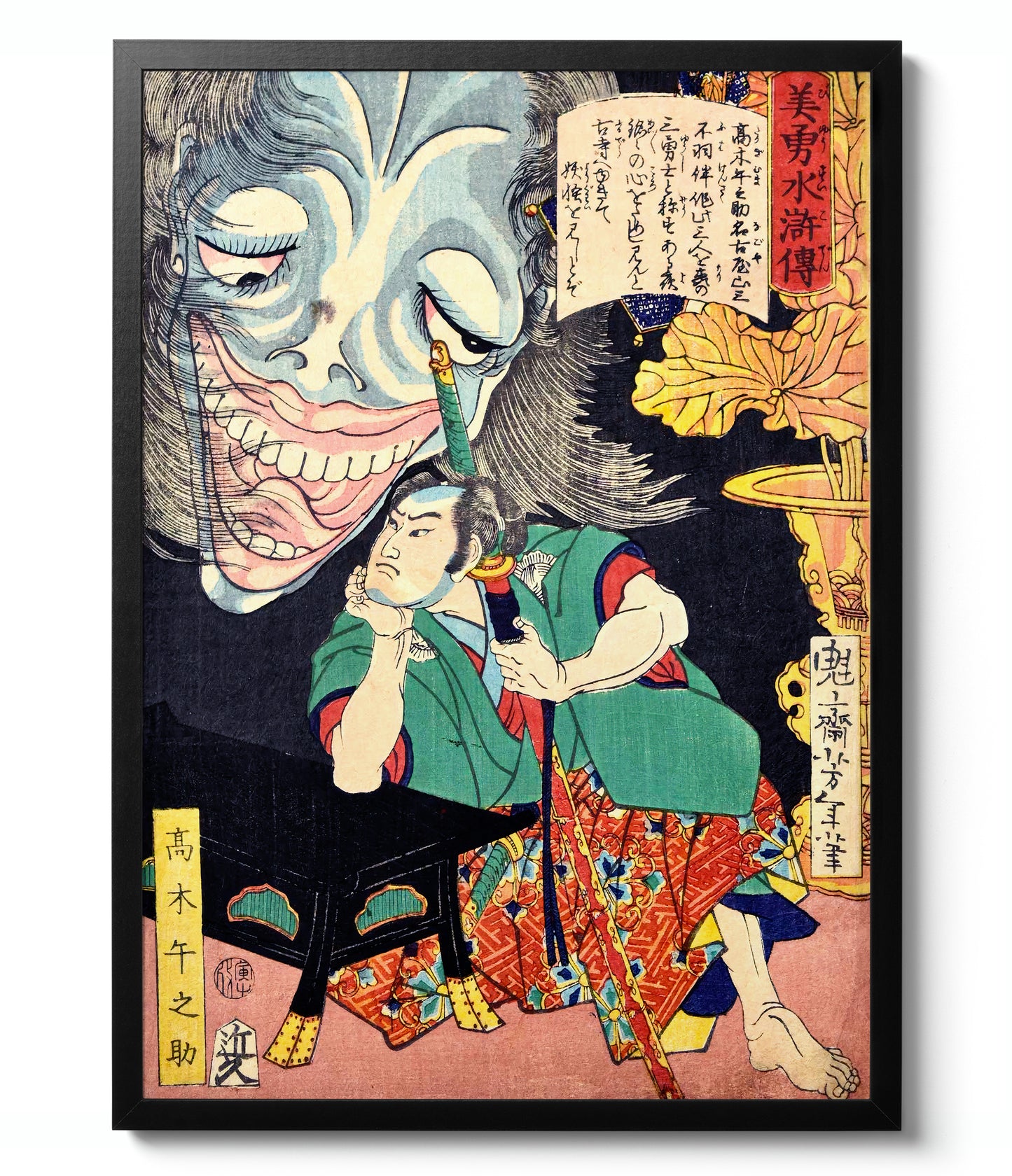 Samurai Woodblock Ukiyo-e - Set of 3