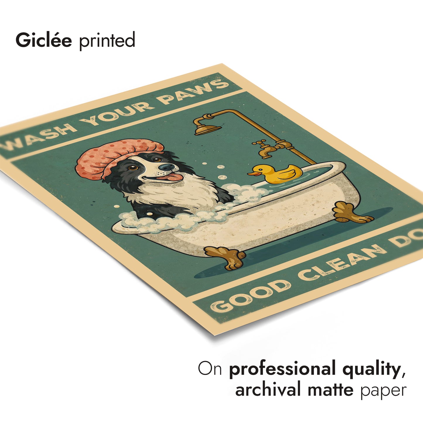 Lave tes pattes, bon chien propre