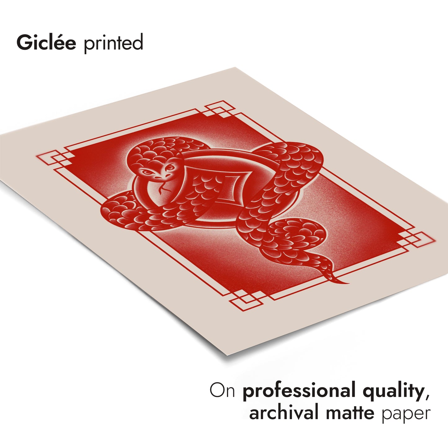 Snake, Chinese Zodiac Red