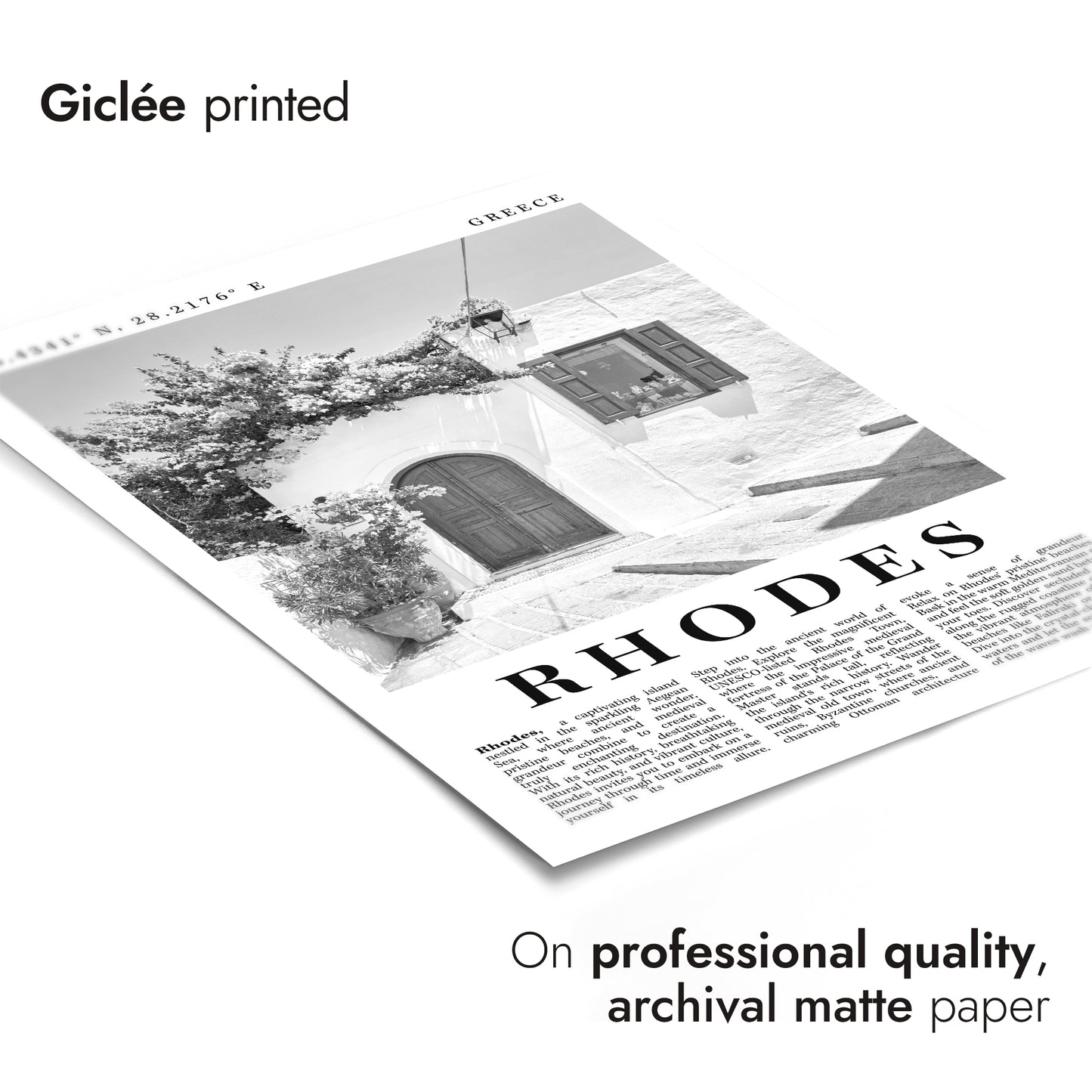 Griechenland Schwarz & Weiß