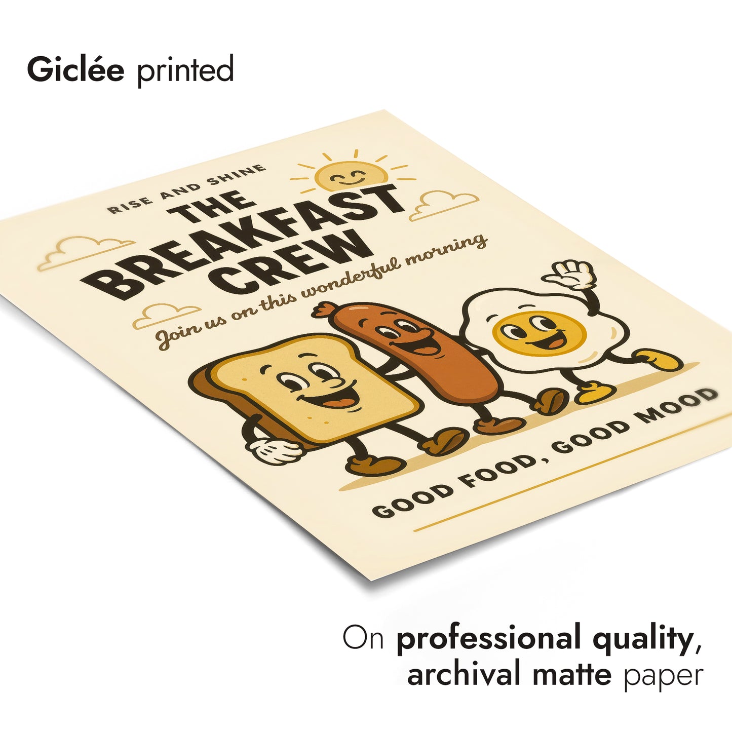 Frühstücks-Maskottchen-Trio