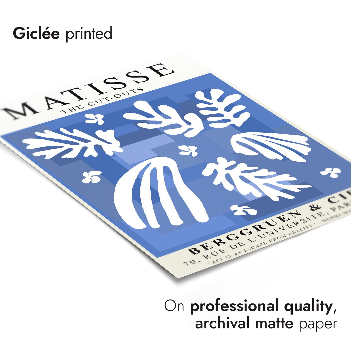 Matisse Blue Cut-Outs