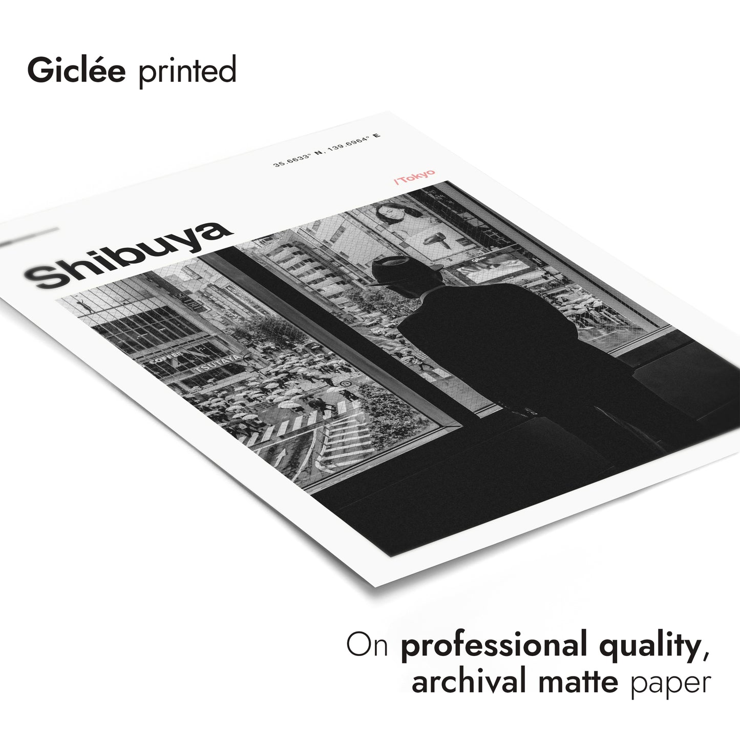 Man bij Shibuya Crossing, Tokio