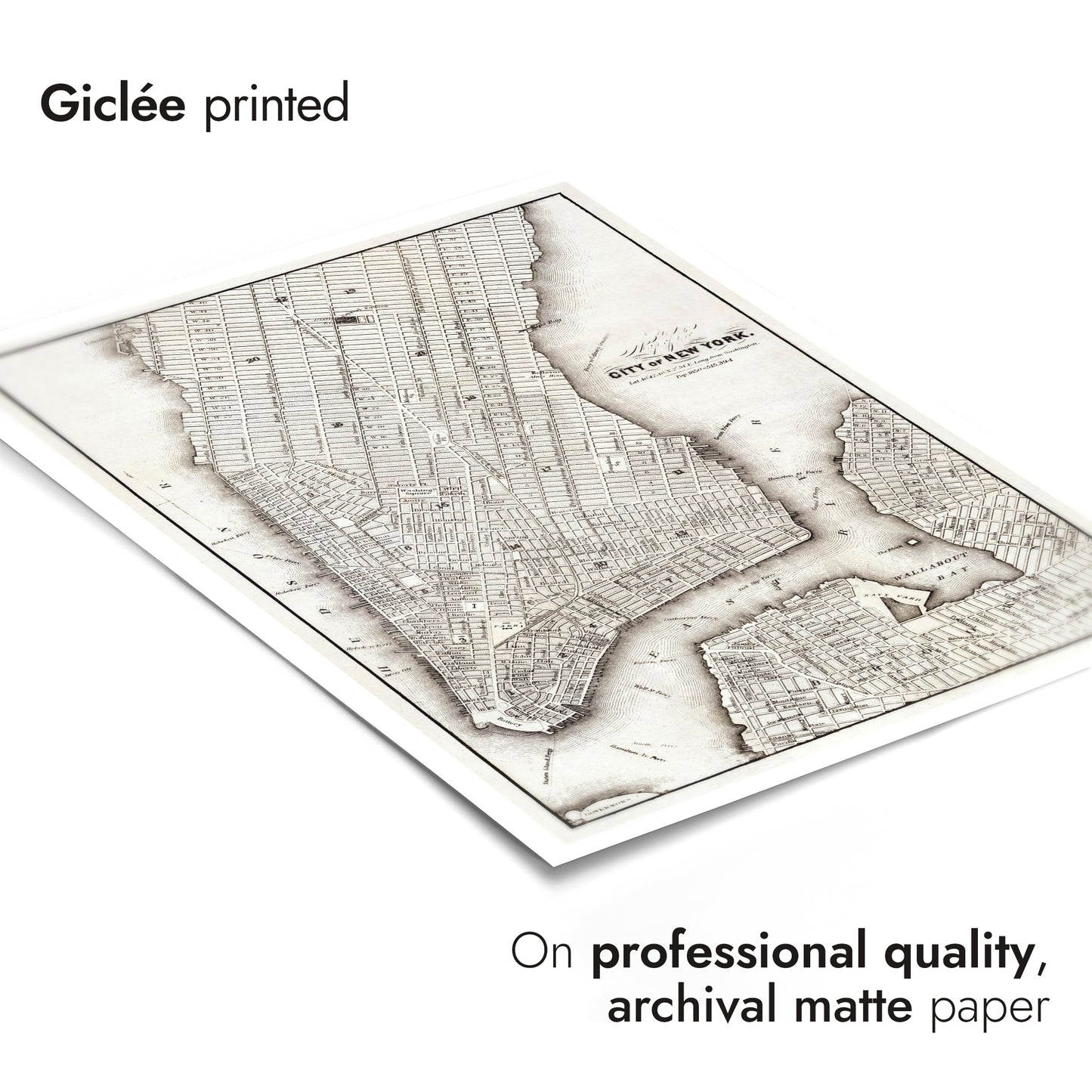 New York Vintage Map