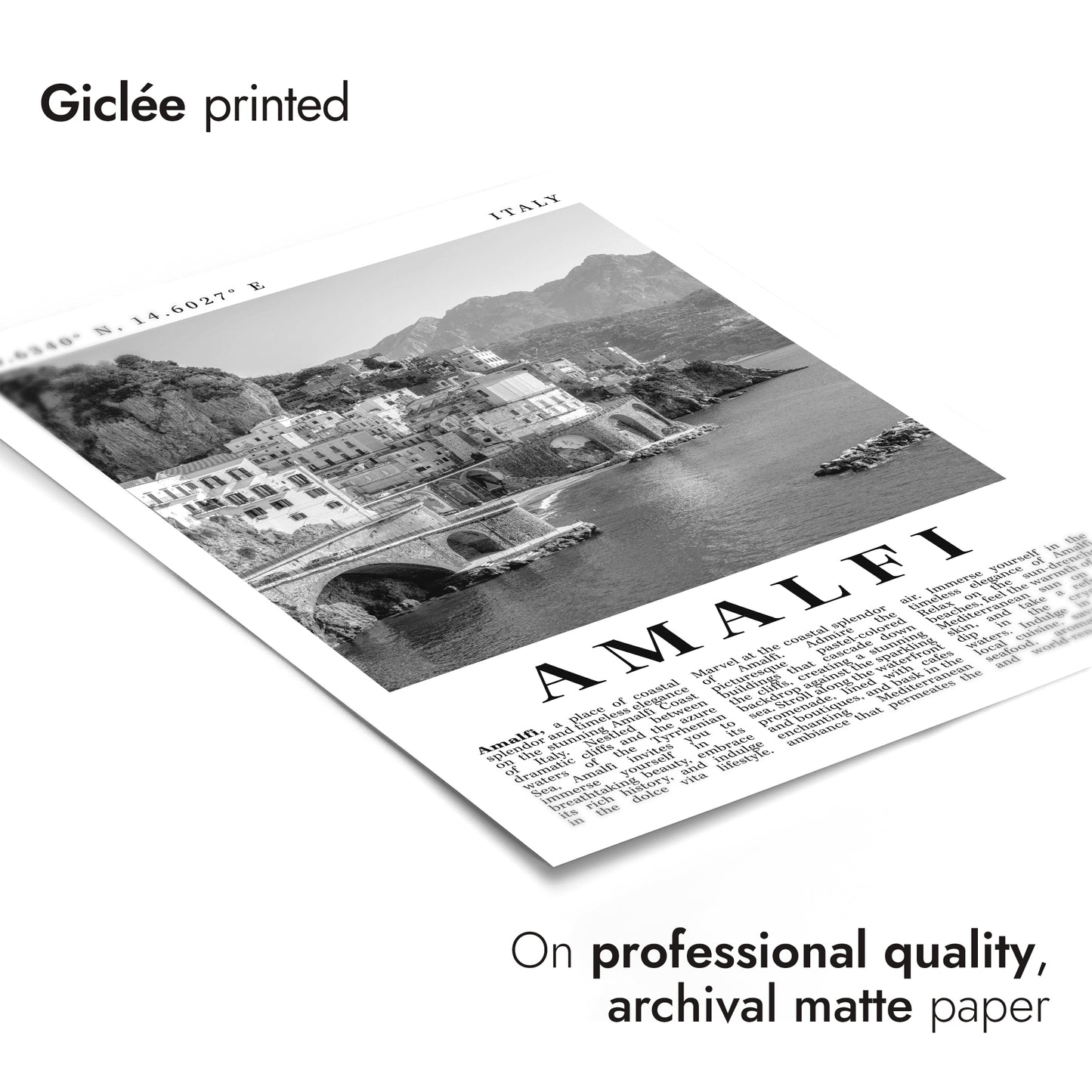 Italie Noir et Blanc