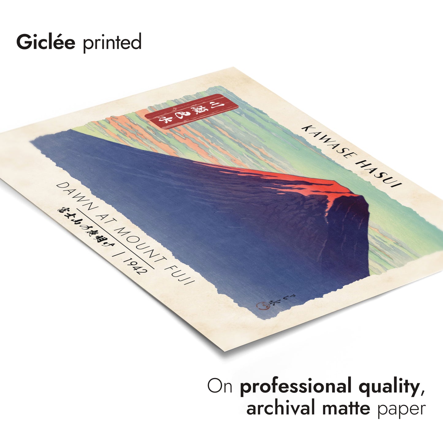 Dageraad bij de berg Fuji