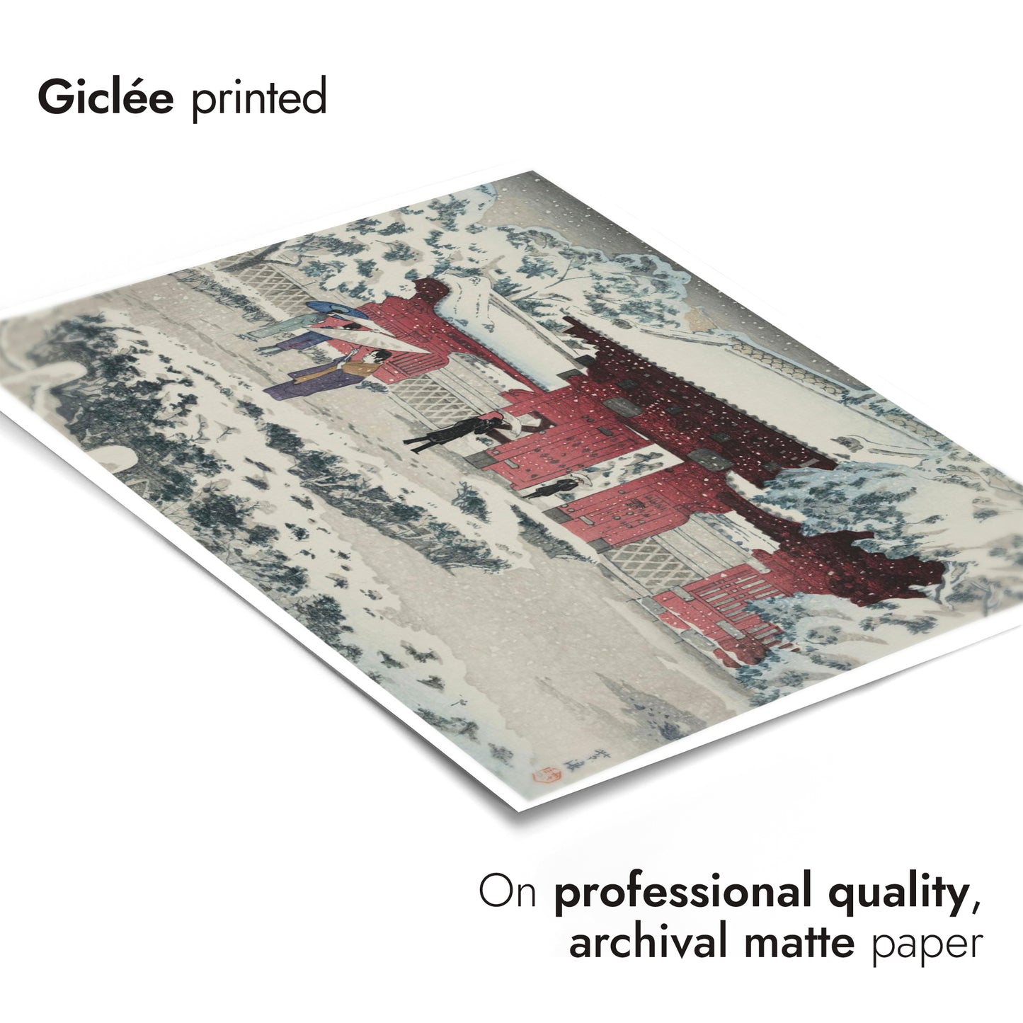 Hongo's Red Gate in the Snow