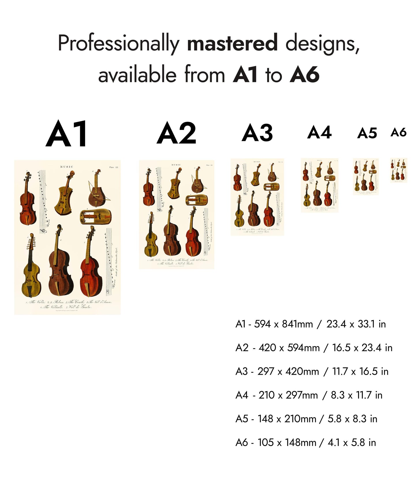 Vintage Violins, Violas and Cellos