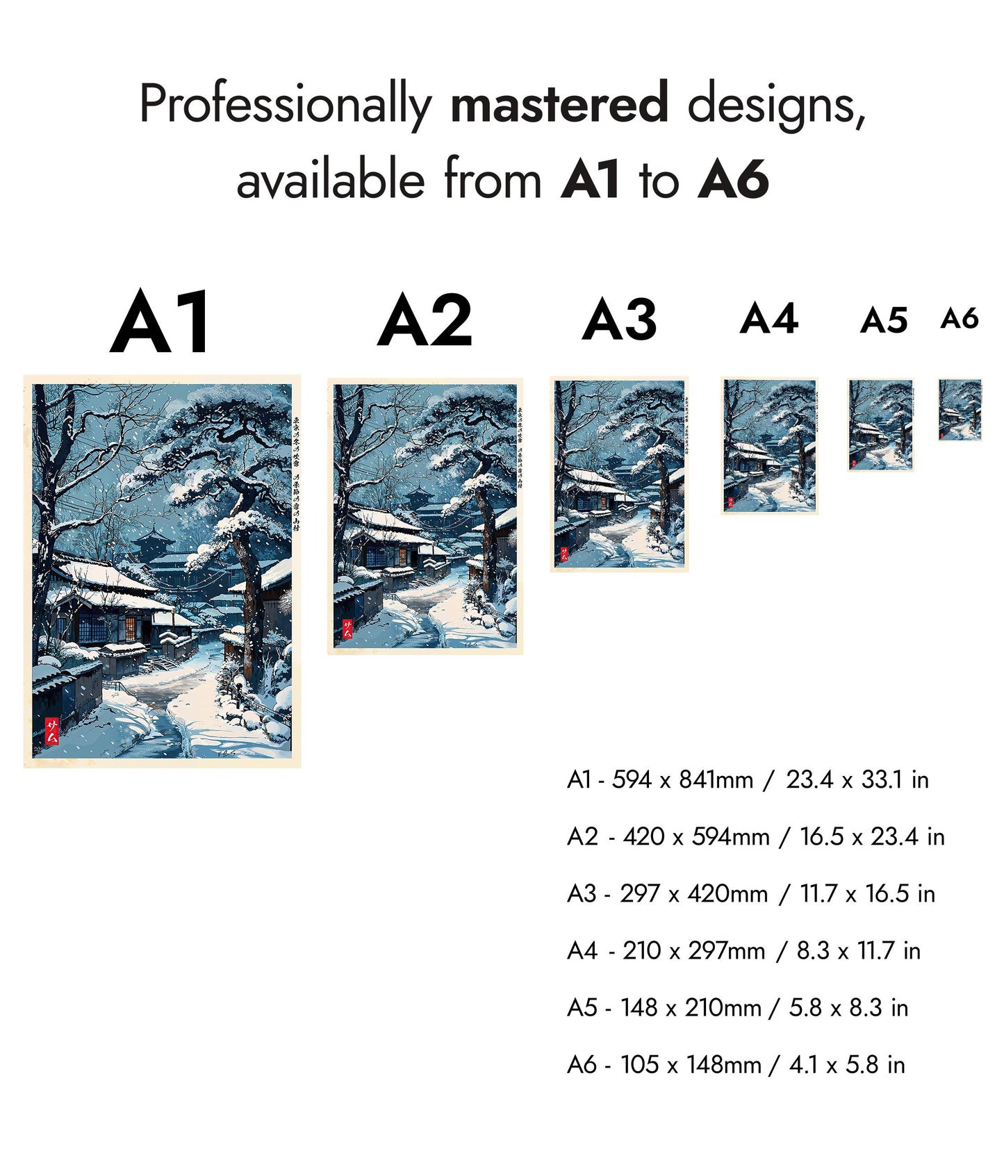 Snowy Village in Osaka