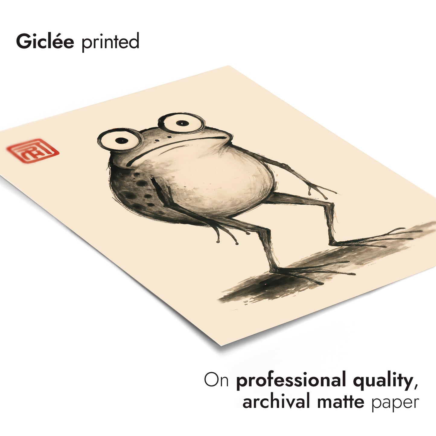 Hoji-stijl kikkers triple