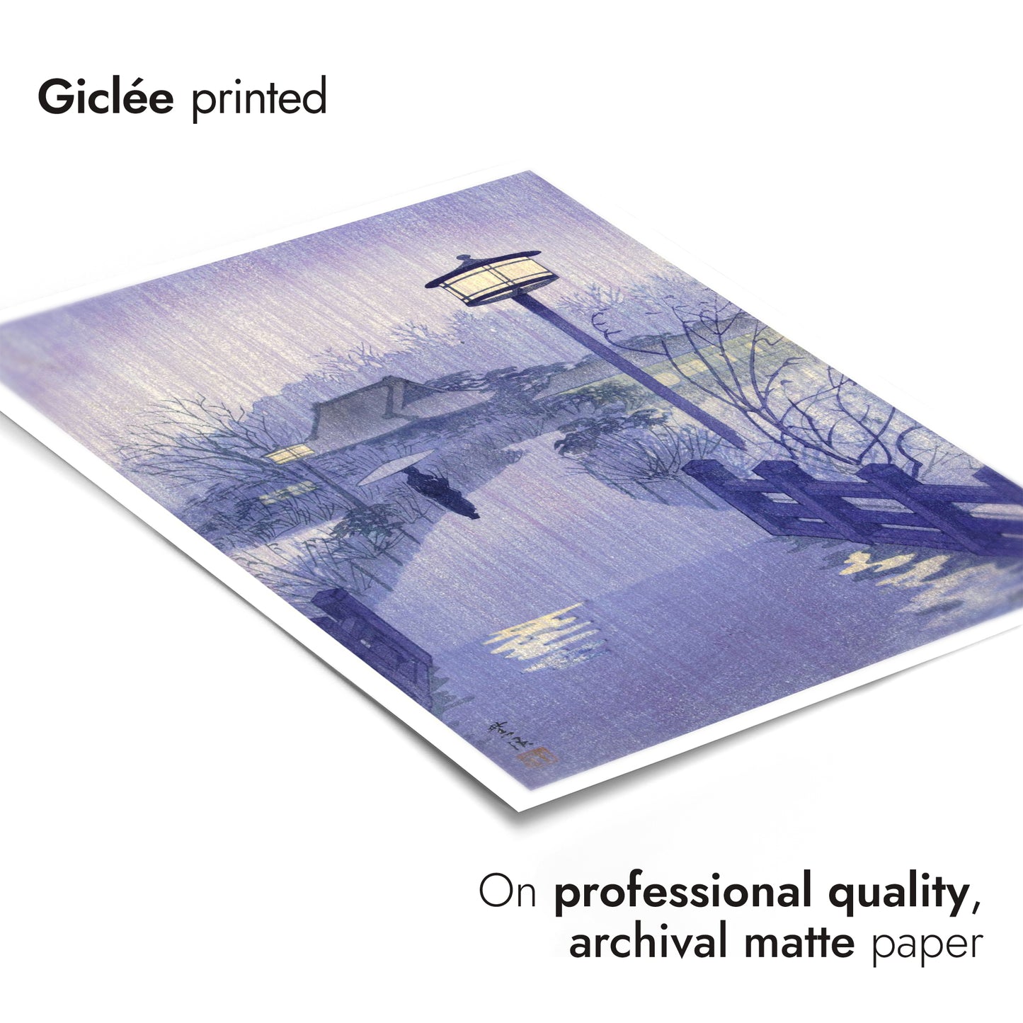 Kvällsregn vid Shinobazu-dammen, Tokyo