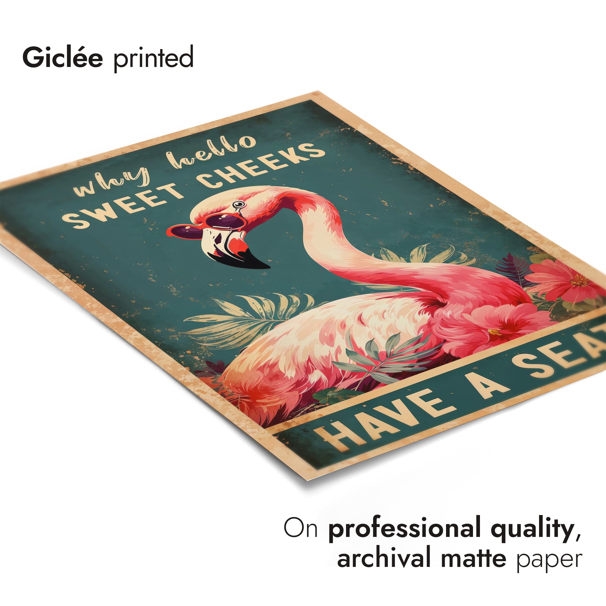 Why Hello Sweet Cheeks | Typography | Framed Prints & Posters – Animato