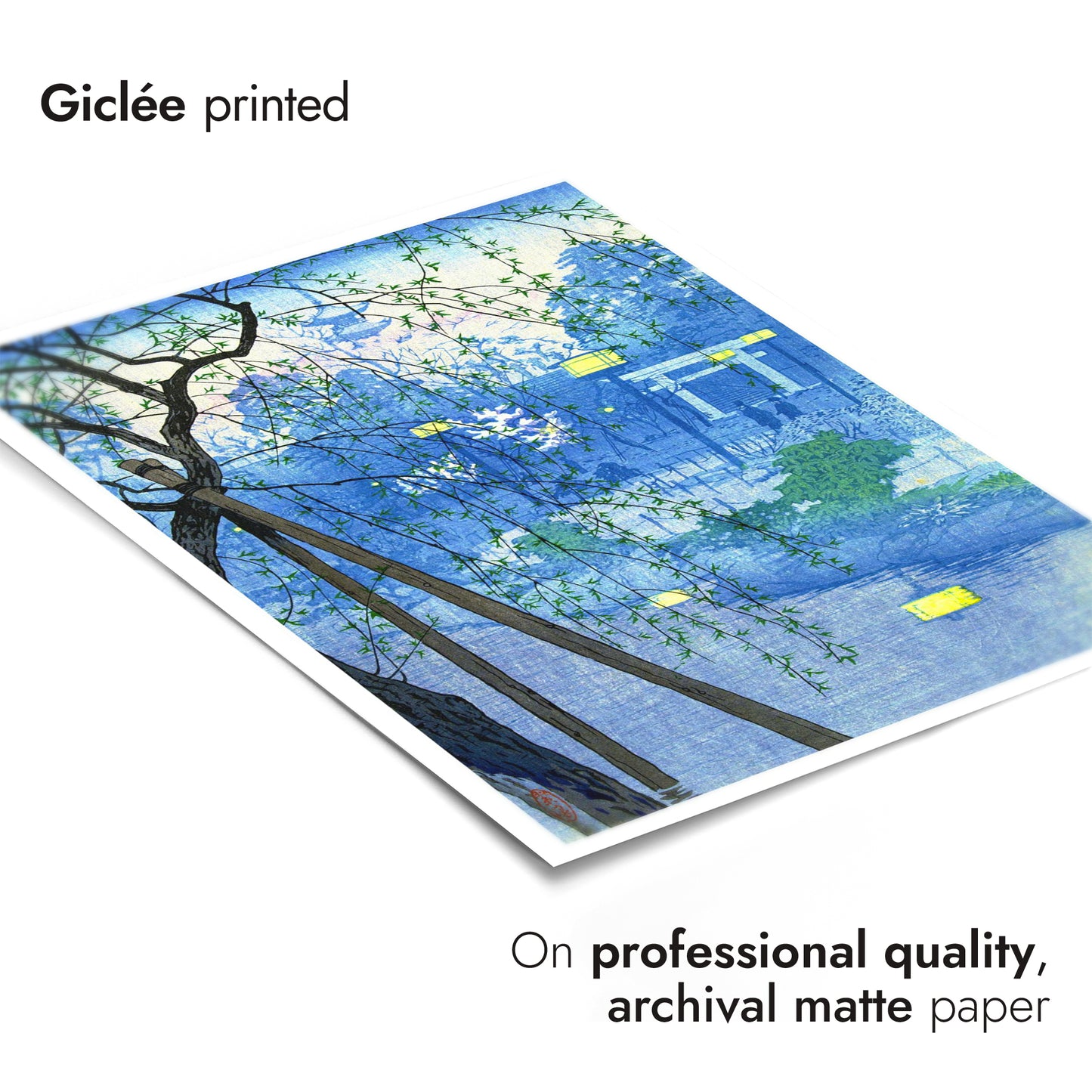 Dimmig kväll vid Shinobazu-dammen, Tokyo