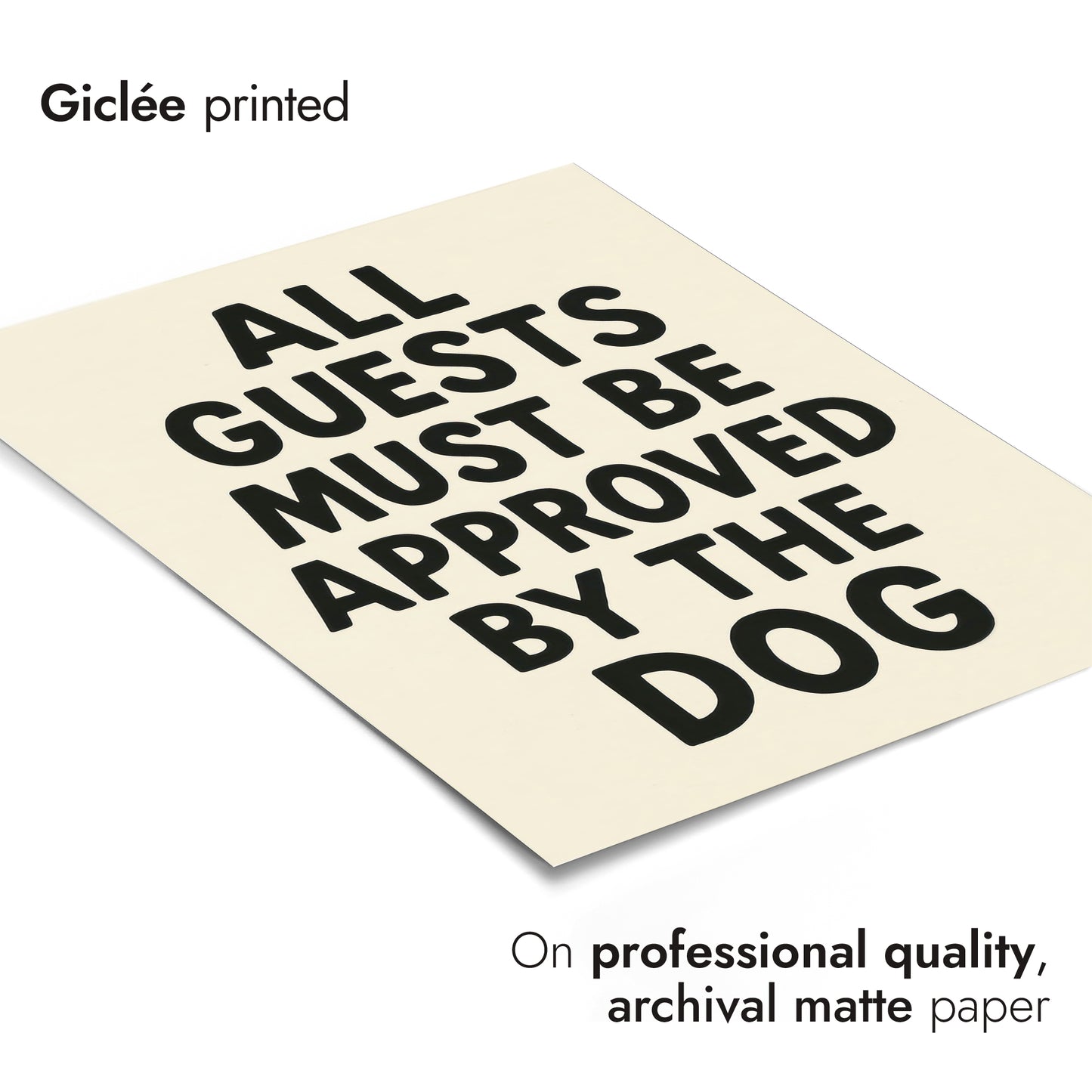 Alle Gäste müssen vom Hund genehmigt werden