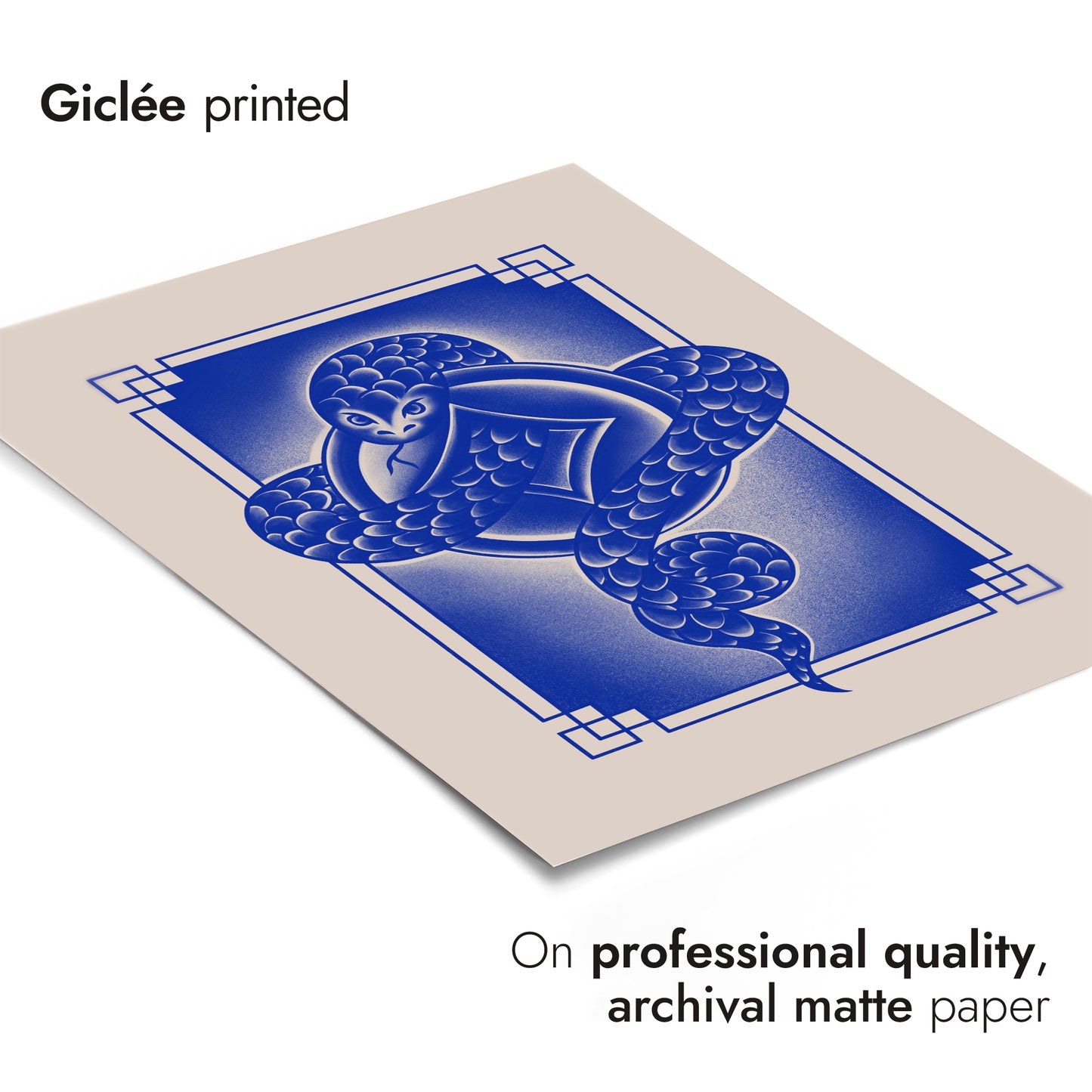 Snake, Chinese Zodiac Blue